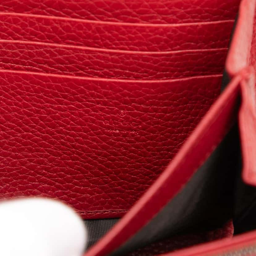 Gucci GG Marmont Leather Wallet on Chain Red Leather Very good condition - Box View