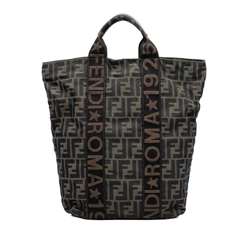 Fendi Zucca Canvas Roma 1925 Shopping Tote Brown Very good condition - Front View