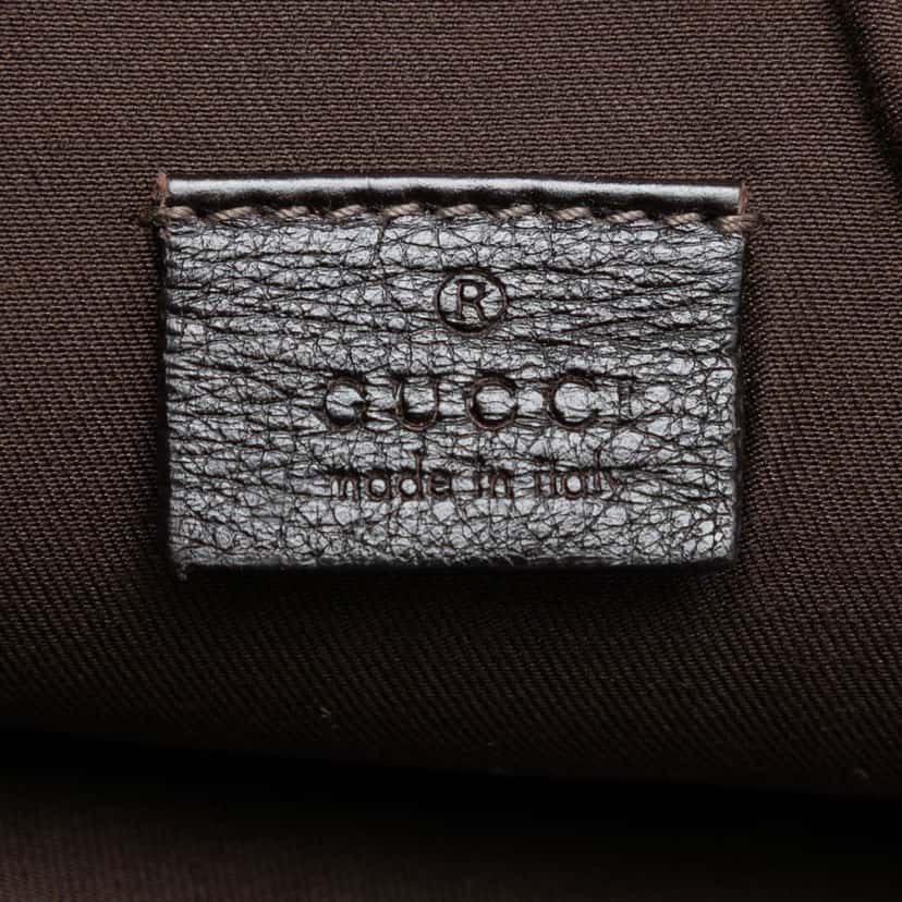 Gucci Guccissima Laptop Case Black Leather Very good condition - Box View