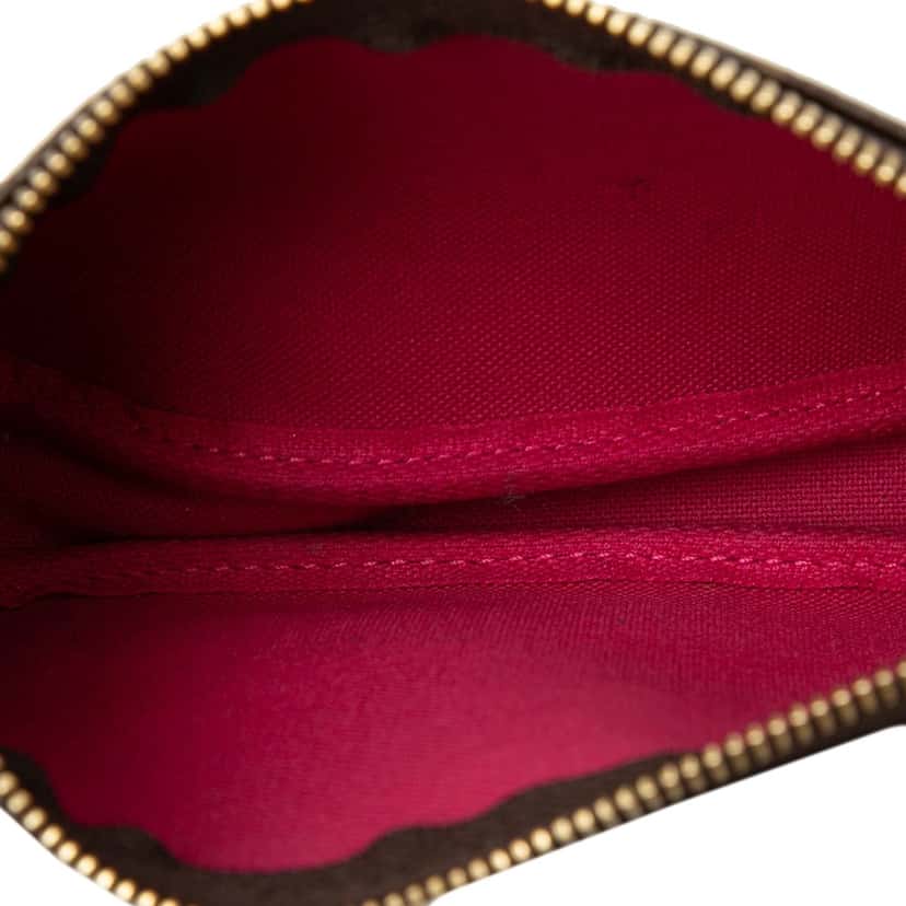 Louis Vuitton Monogram Vivienne Christmas Roller Coaster Mini Pochette Accessoires Brown Very good condition - Model View