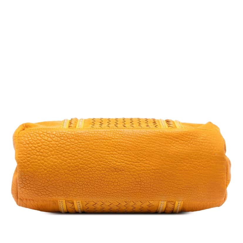 Bottega Veneta Medium Nappa Intrecciato Punto Mocassino Roma Tote Yellow Leather Very good condition - Inside View