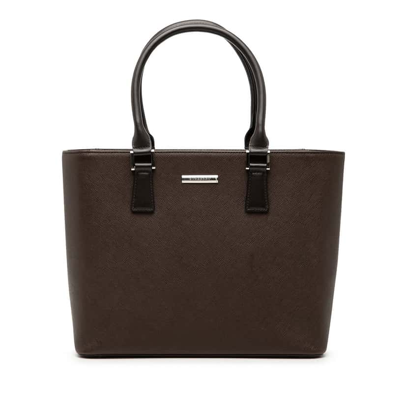 Burberry Leather Tote Brown Leather Very good condition - Front View