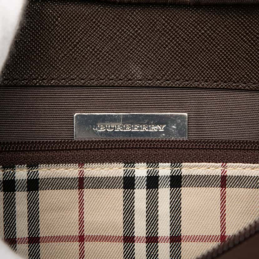Burberry Leather Tote Brown Leather Very good condition - Box View
