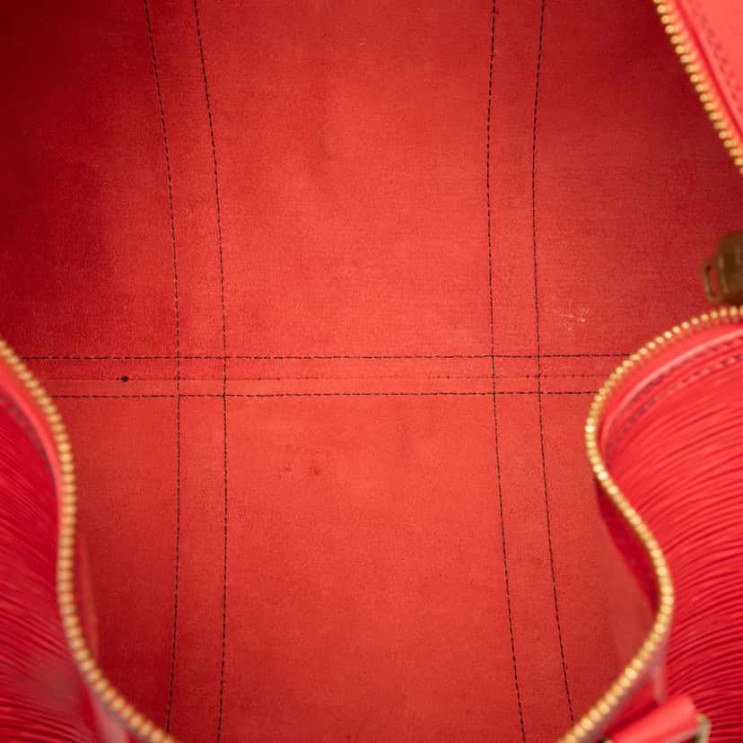 Louis Vuitton Epi Keepall 50 Red Leather Good condition - Model View