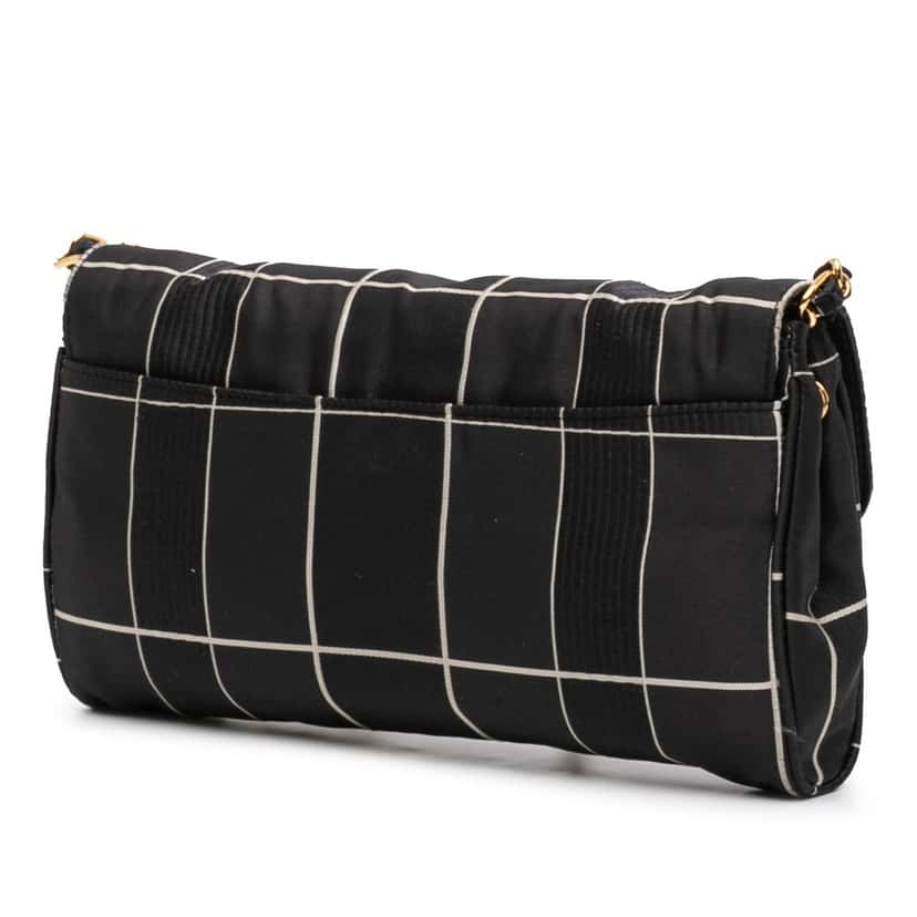 Prada Tessuto Chain Crossbody Black Very good condition - Back View