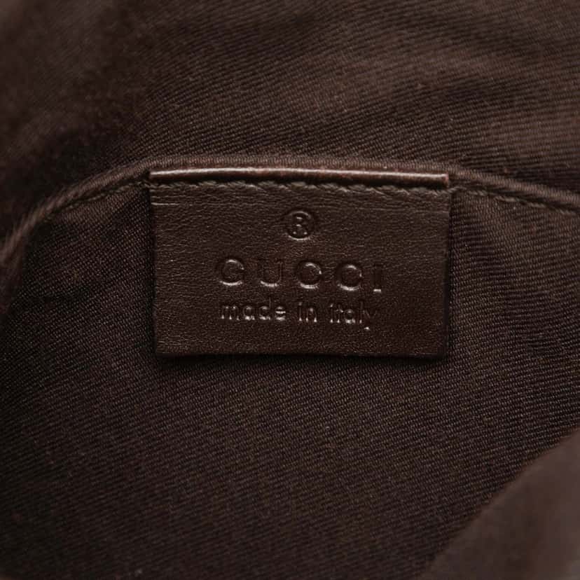 Gucci Small GG Canvas Perforated Crossbody Beige Very good condition - Box View