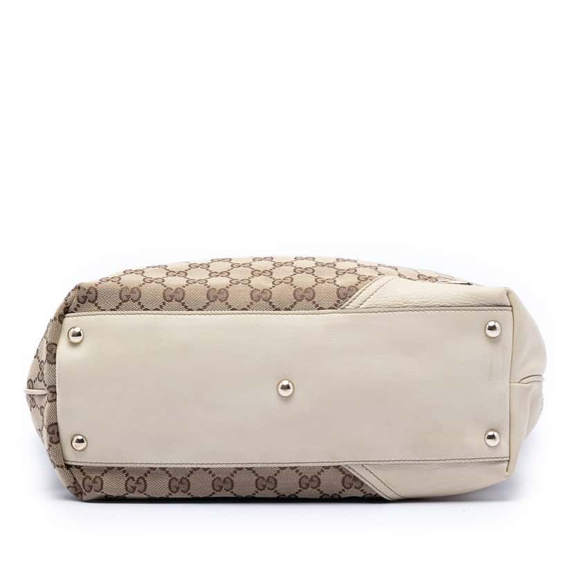 Gucci Large GG Canvas New Britt Tote Beige Very good condition - Inside View