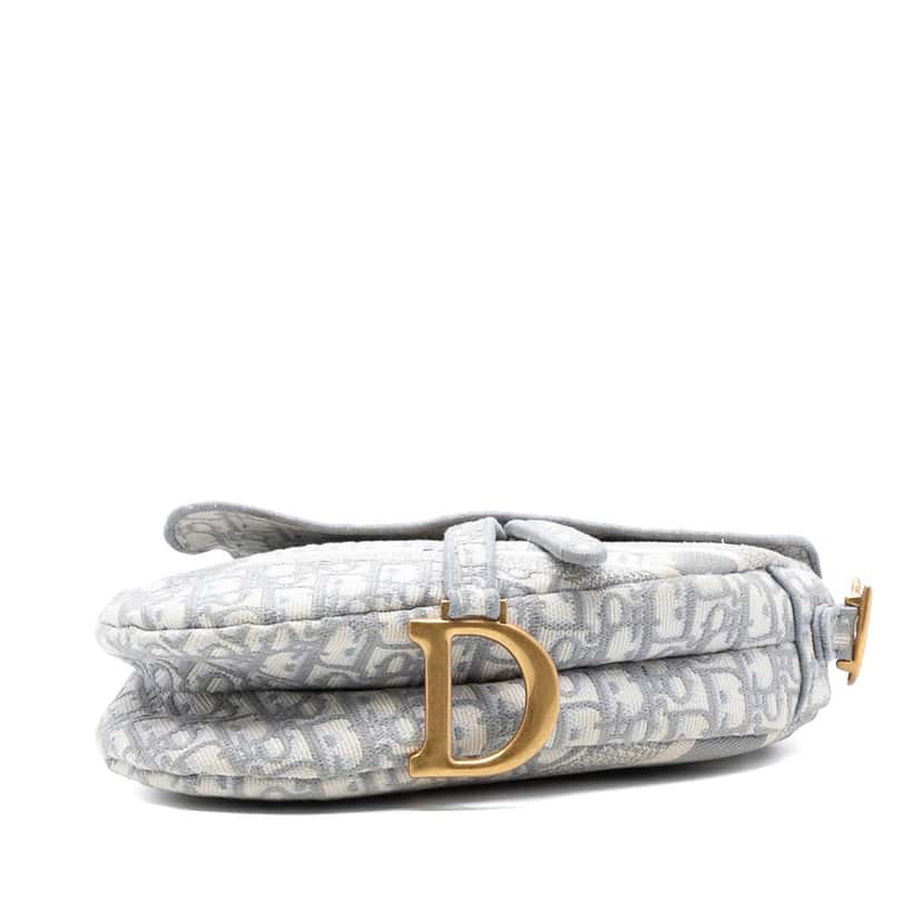 Dior Oblique Embroidered Canvas Saddle Bag Other Very good condition - Inside View