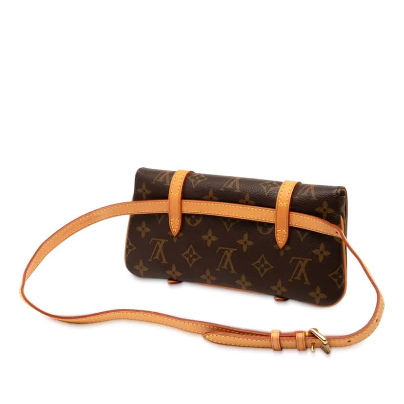 Louis Vuitton Monogram Pochette Marelle PM Brown Very good condition - Back View