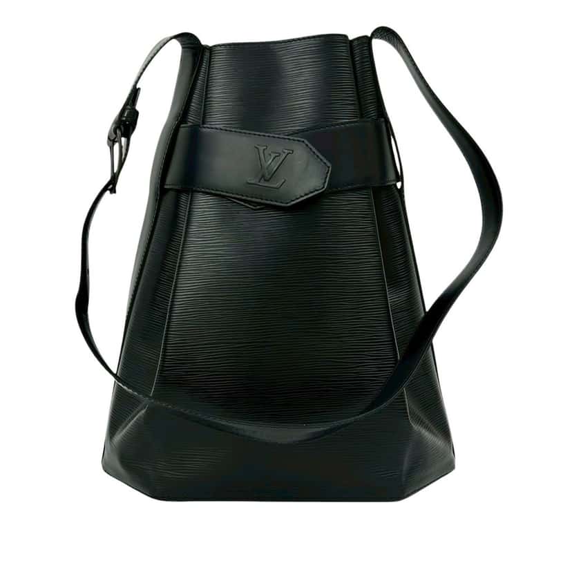 Louis Vuitton Epi Sac D Epaule GM Black Leather Very good condition - Front View