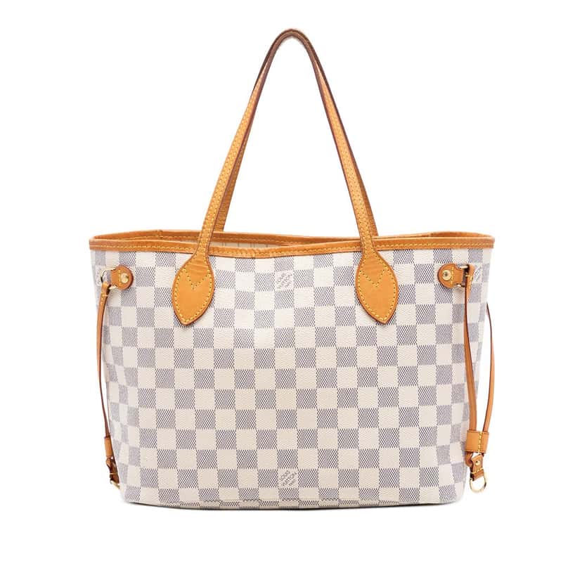 Louis Vuitton Damier Azur Neverfull PM White Very good condition - Front View