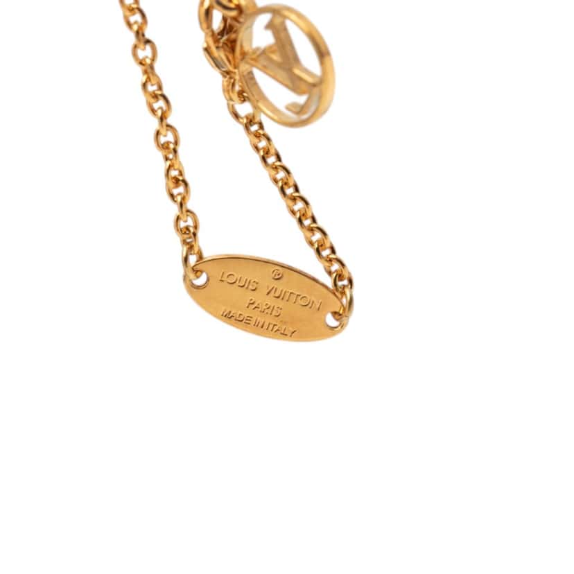 Louis Vuitton Gold Plated Essential V Bracelet Gold Metal Very good condition - Box View