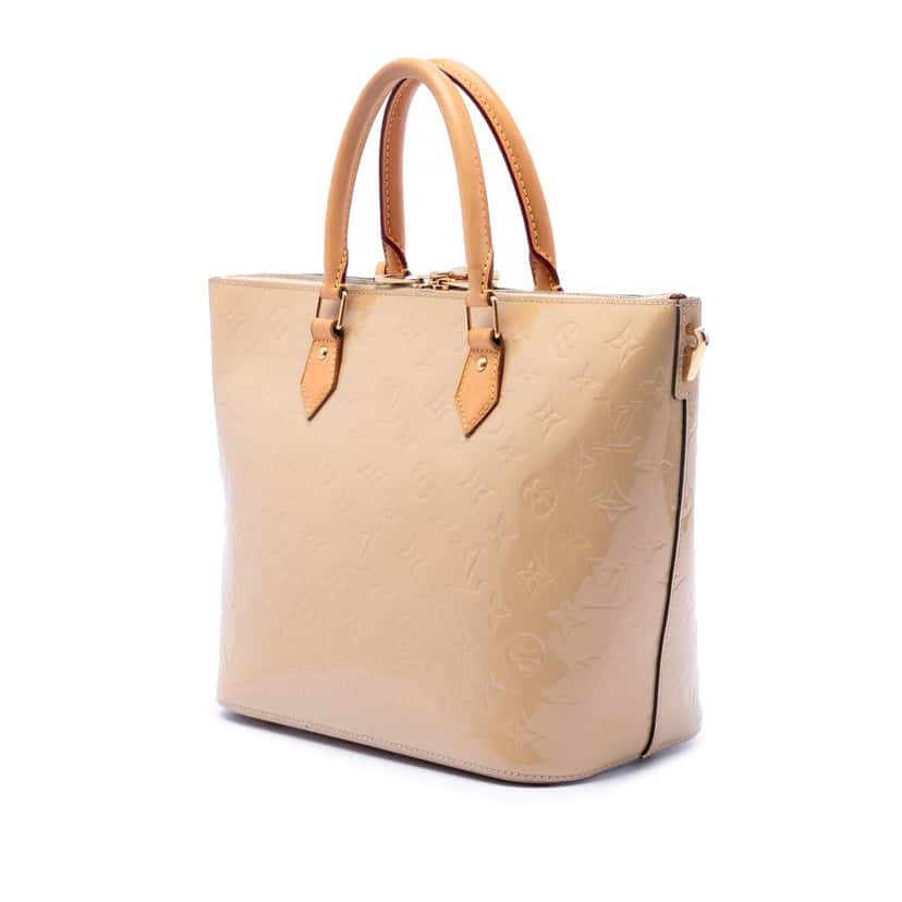 Louis Vuitton Monogram Vernis Montebello MM Beige Leather Very good condition - Back View