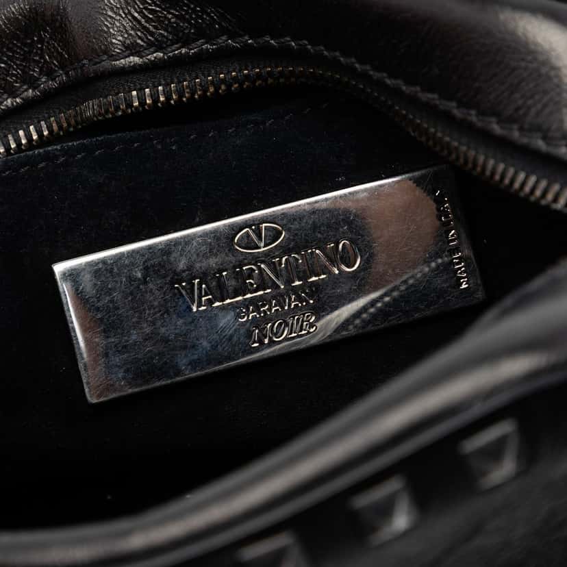 Valentino Leather Rockstud Camera Bag Black Leather Very good condition - Box View