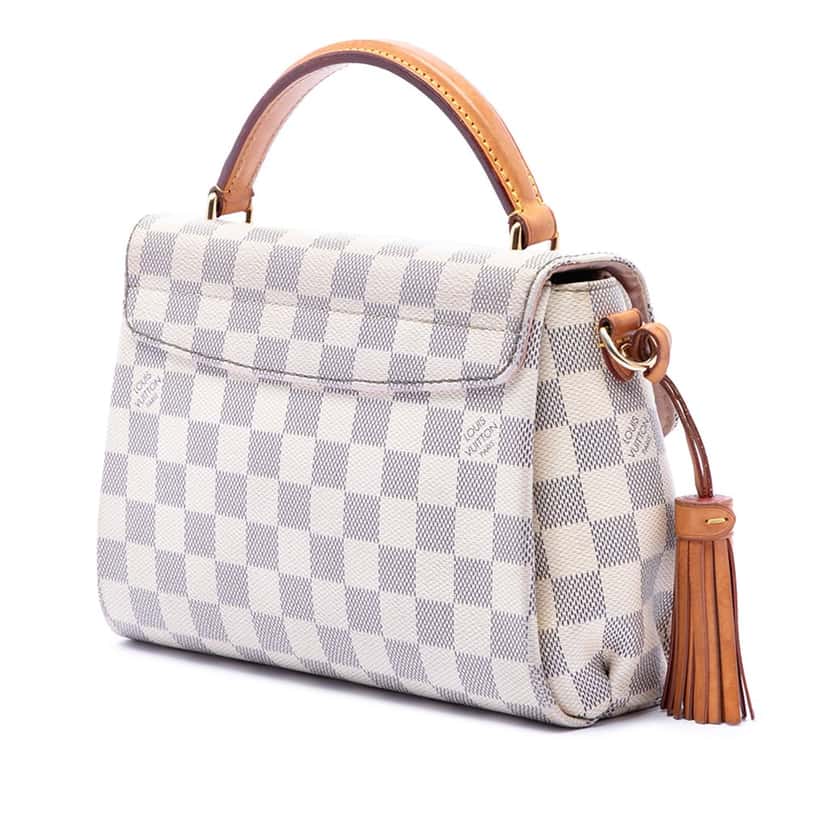 Louis Vuitton Damier Azur Croisette White Very good condition - Back View