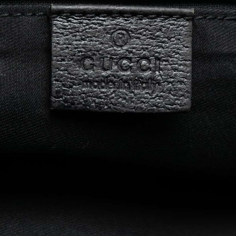 Gucci GG Canvas Web Vertical Tote Black Very good condition - Box View