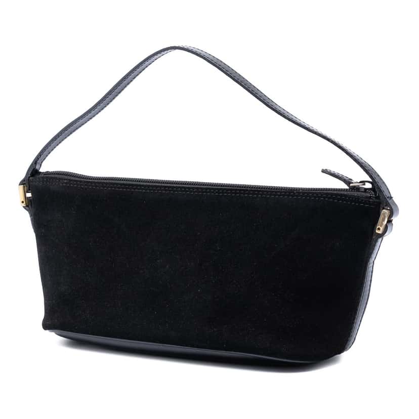 Gucci Suede Boat Black Leather Very good condition - Back View