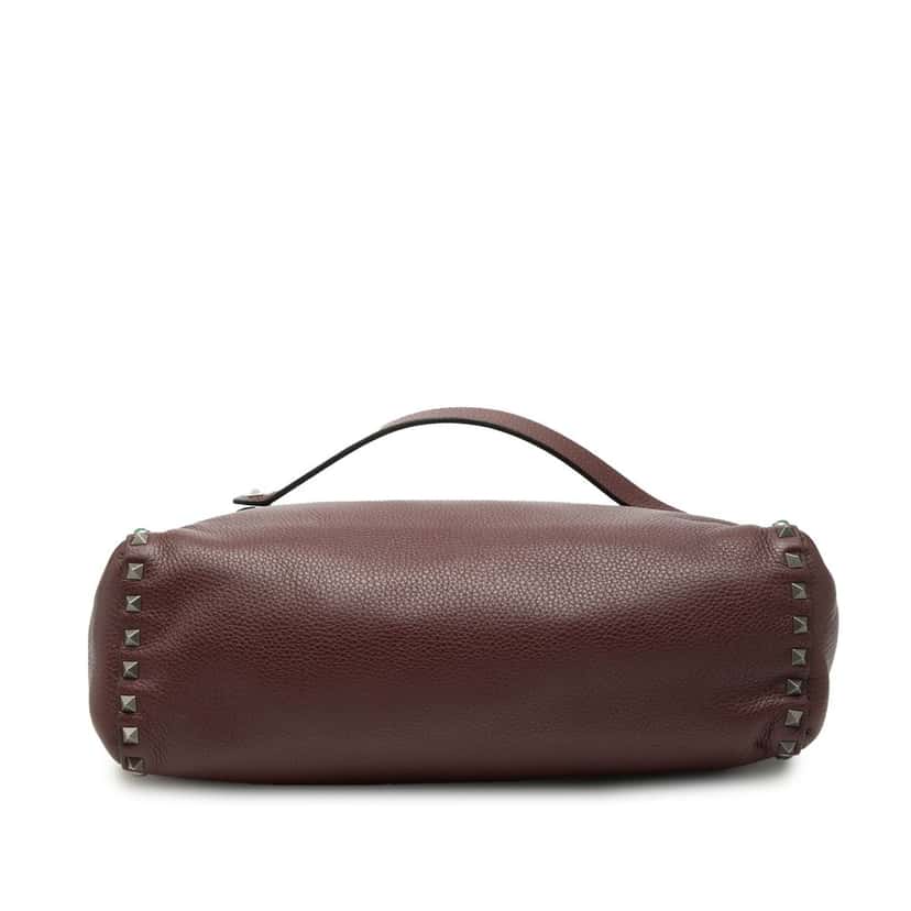 Valentino Leather Rolling Rockstud Crossbody Brown Leather Very good condition - Inside View