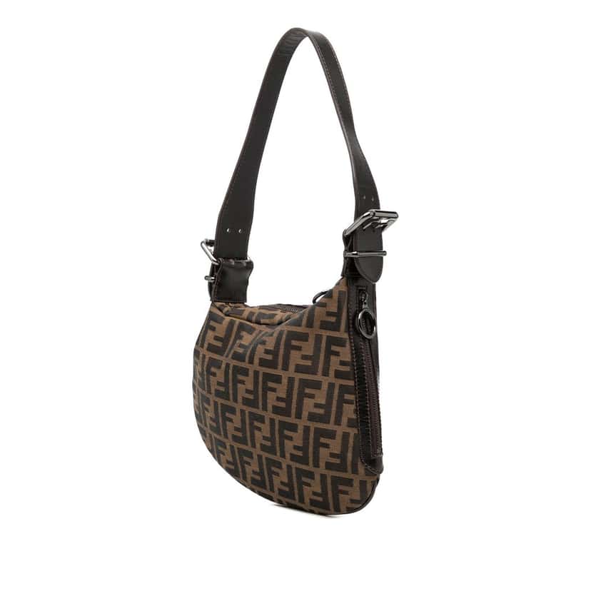 Fendi Zucca Canvas Oyster Hobo Brown Very good condition - Back View