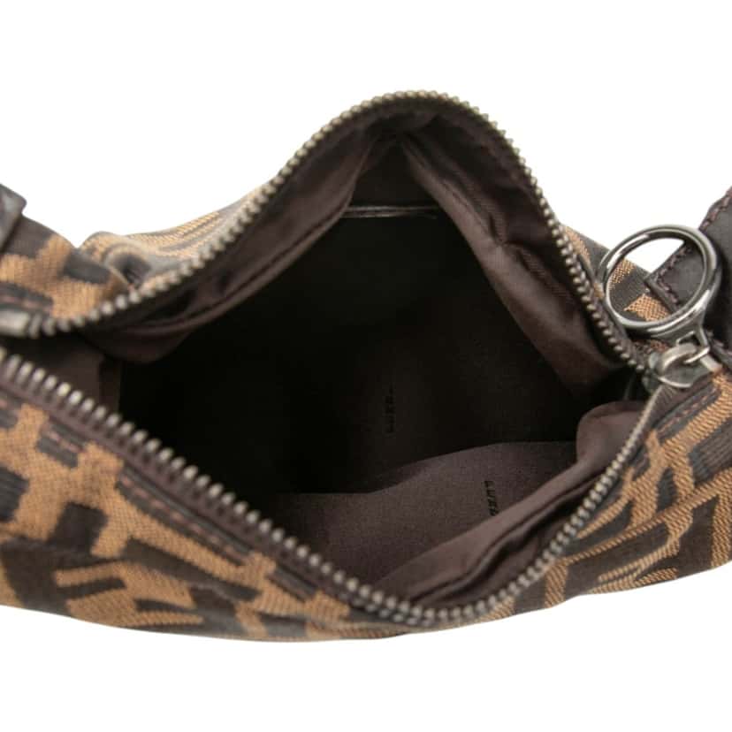 Fendi Zucca Canvas Oyster Hobo Brown Very good condition - Model View