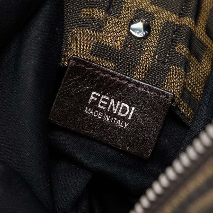 Fendi Zucca Canvas Crossbody Brown Very good condition - Box View