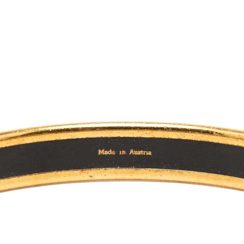 Hermès Narrow Liberte Egalite Fraternite Enamel Bangle 65 Red Very good condition - Model View