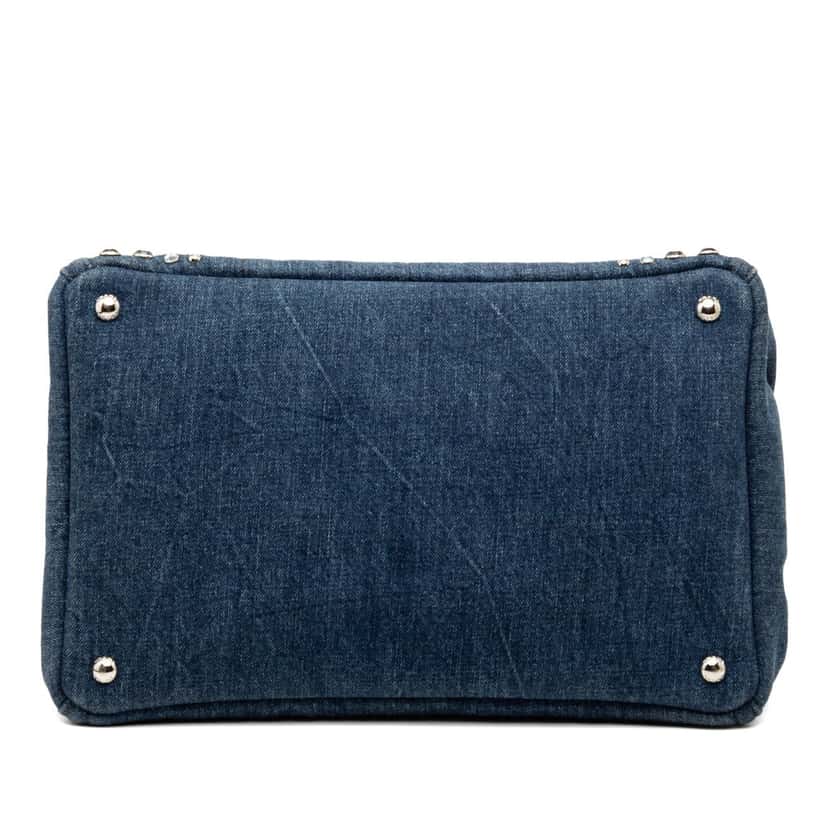 Prada Denim Canapa Bijoux Satchel Blue Very good condition - Inside View