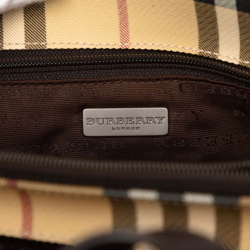 Burberry House Check Coated Canvas Tote Beige Very good condition - Box View