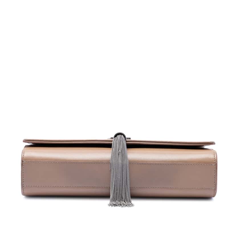 Saint Laurent Medium Smooth Calfskin Classic Monogram Kate Tassel Crossbody Brown Leather Very good condition - Inside View