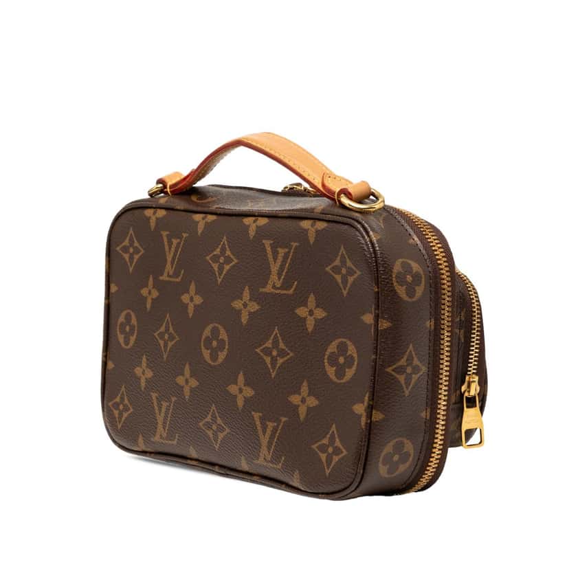 Louis Vuitton Monogram Utility Satchel Brown Very good condition - Back View