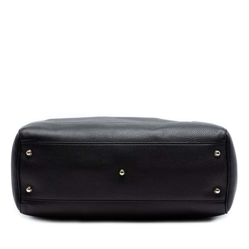 Gucci Medium Leather Bamboo Diana Tote Black Leather Very good condition - Inside View