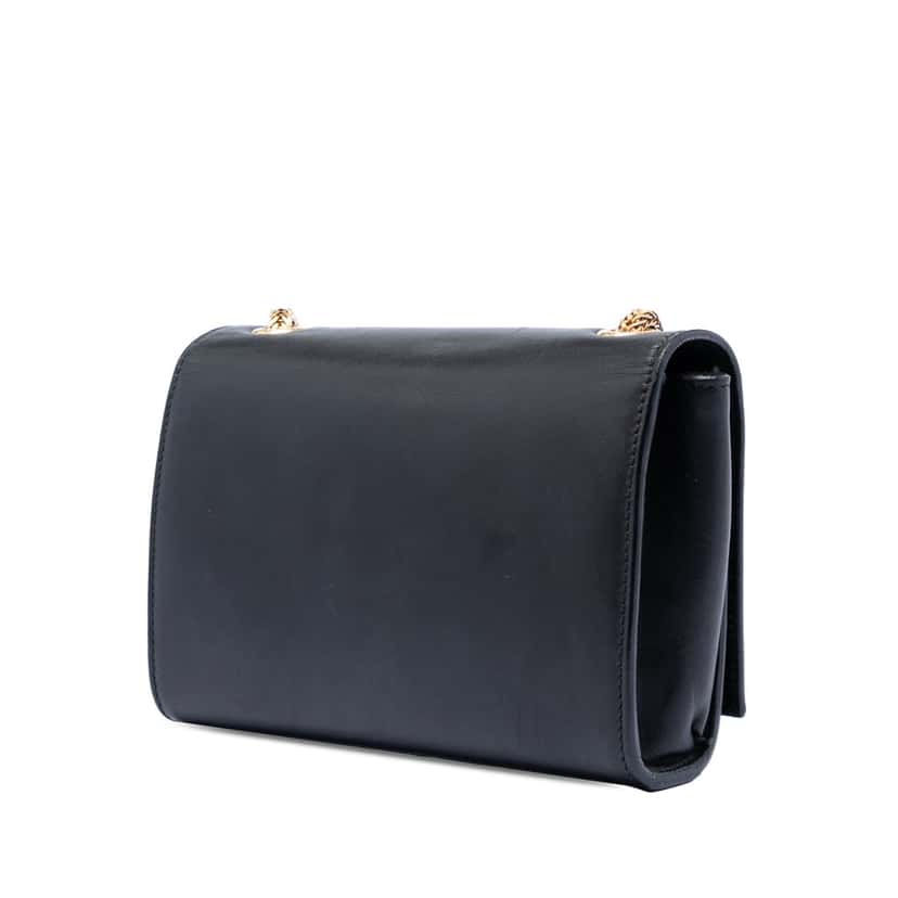 Saint Laurent Small Smooth Calfskin Monogram Kate Tassel Crossbody Black Leather Very good condition - Back View