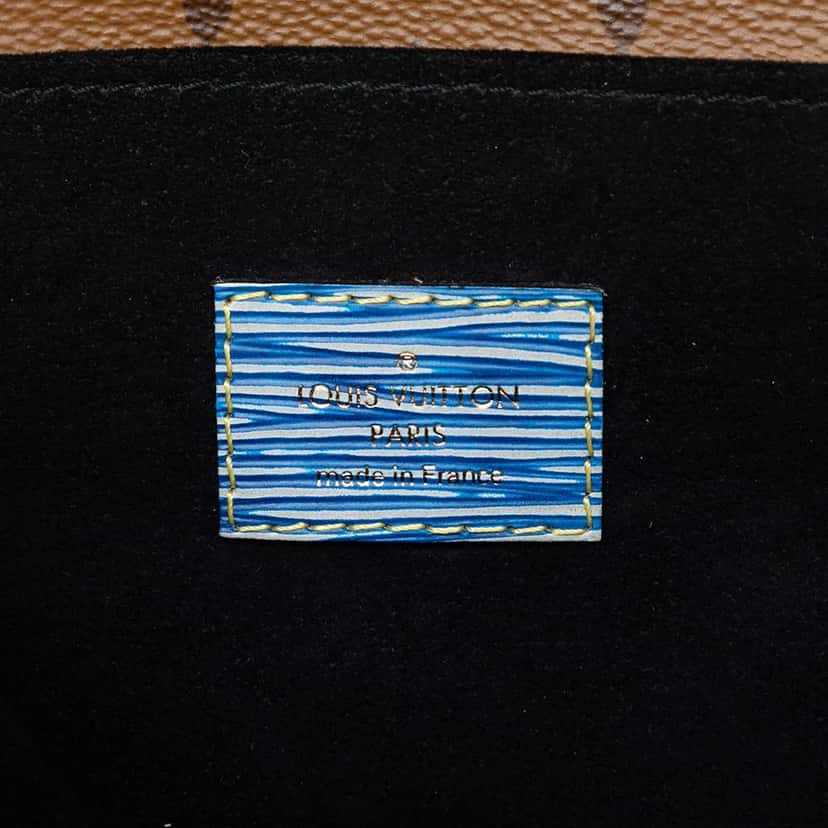 Louis Vuitton Epi Denim and Reverse Monogram Pochette Metis Blue Leather Very good condition - Box View