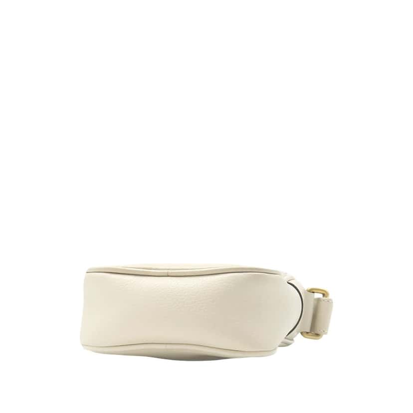Gucci Mini Grained Calfskin Logo Crossbody White Leather Very good condition - Inside View
