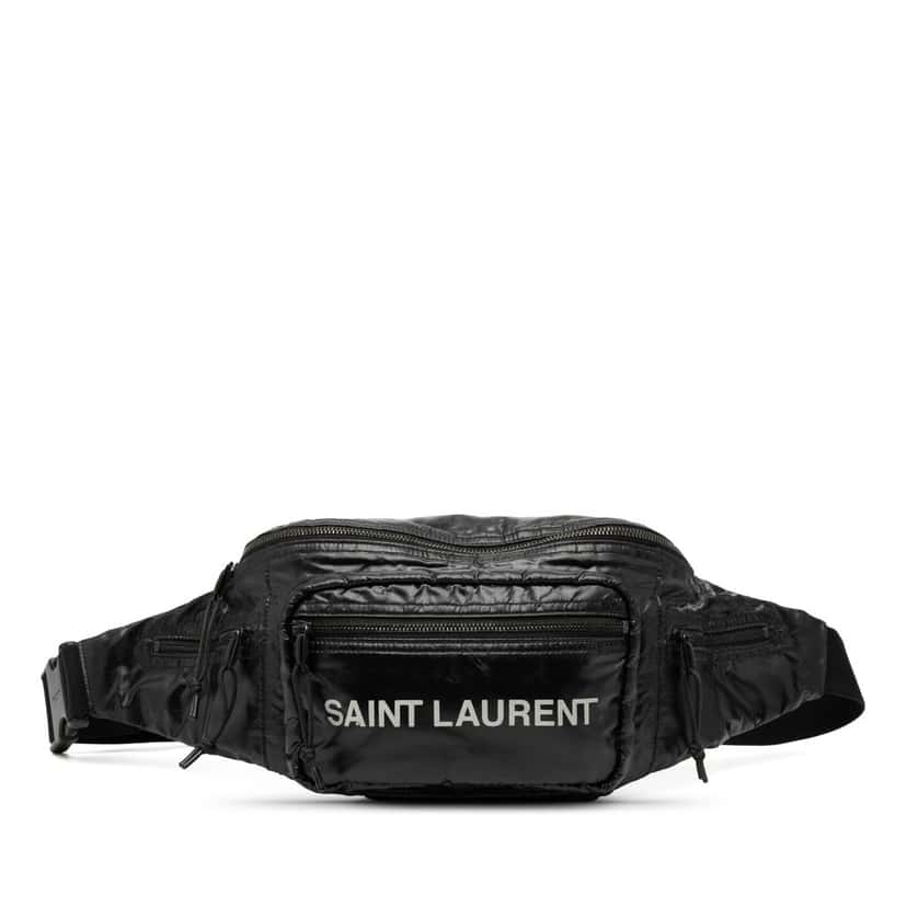 Saint Laurent Nylon Nuxx Belt Bag Black Good condition - Front View