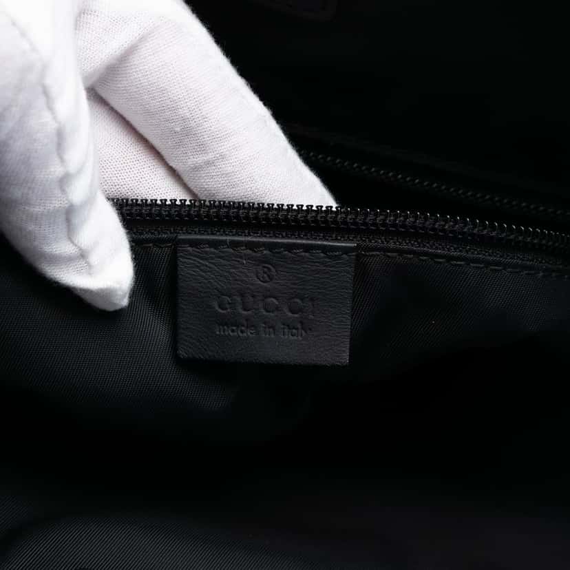Gucci Guccissima Web Tote Black Leather Very good condition - Box View