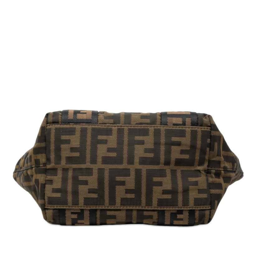 Fendi Mini Zucca Canvas Lock Handbag Brown Very good condition - Inside View