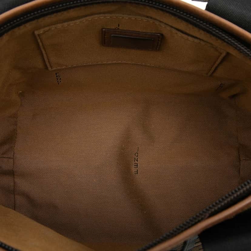 Fendi Mini Zucca Canvas Lock Handbag Brown Very good condition - Model View