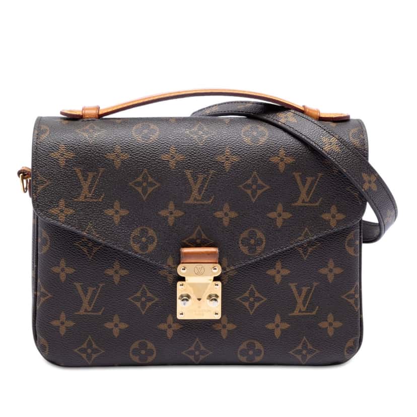 Louis Vuitton Monogram Pochette Metis Brown Very good condition - Front View