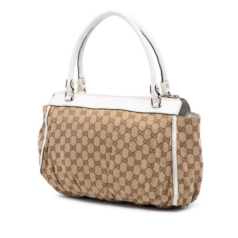 Gucci GG Canvas Abbey D Ring Tote Beige Very good condition - Back View