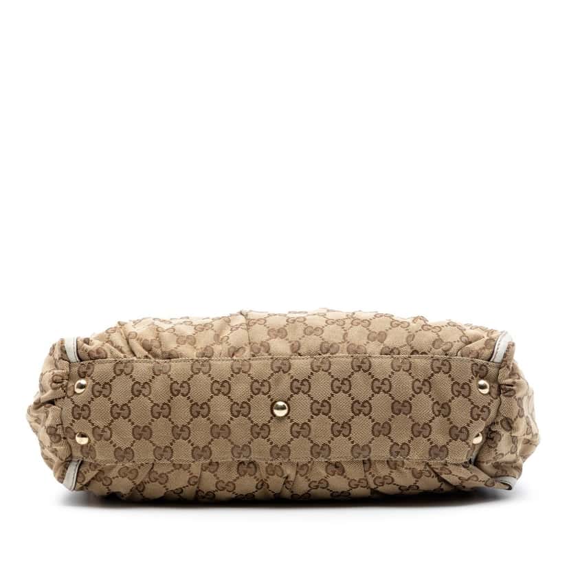 Gucci GG Canvas Abbey D Ring Tote Beige Very good condition - Inside View