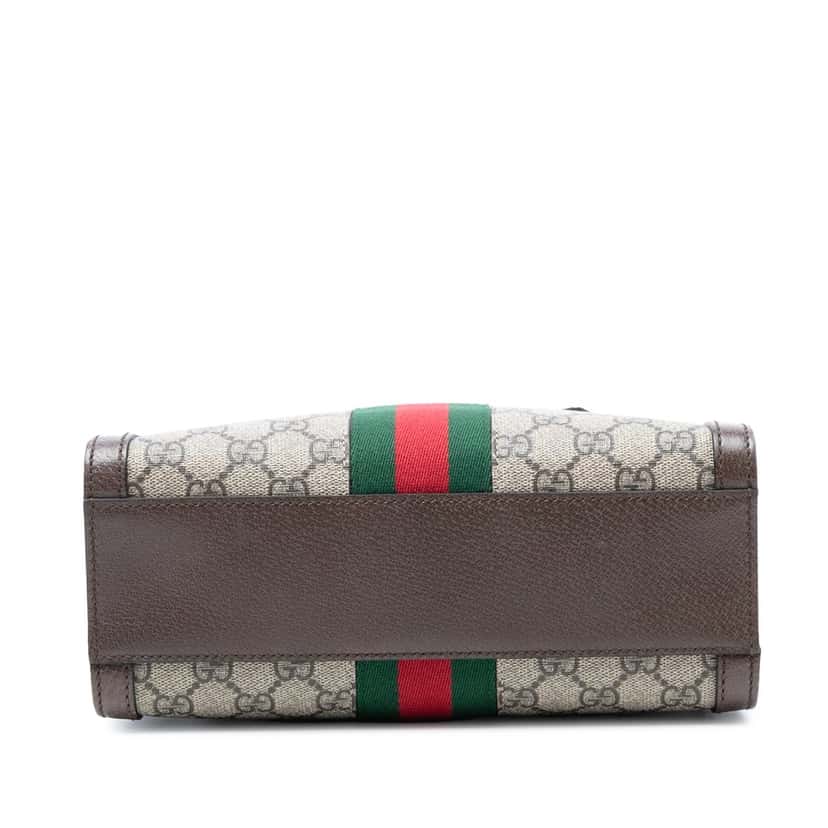 Gucci Small GG Supreme Ophidia Satchel Beige Very good condition - Inside View