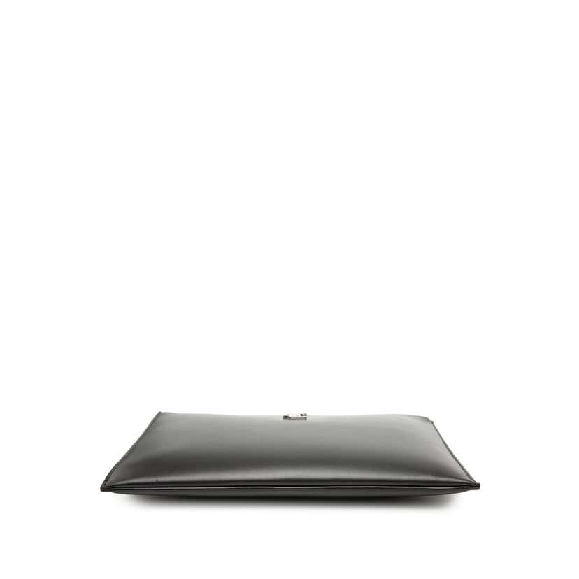 Saint Laurent Leather Monogram Ipad Case Black Leather Very good condition - Inside View