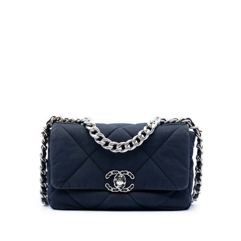 Chanel Medium Quilted Jersey 19 Flap