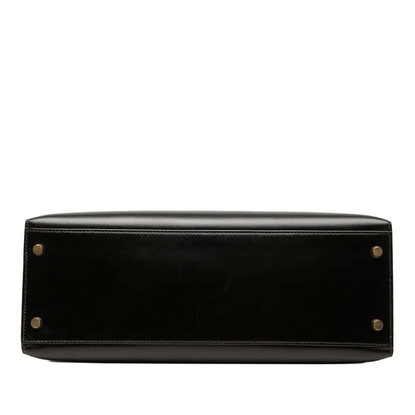 Hermès Box Calf Kelly Sellier 32 Black Leather Very good condition - Inside View