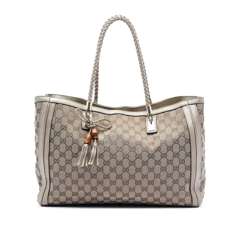 Gucci Medium GG Canvas Bella Tote Beige Very good condition - Front View