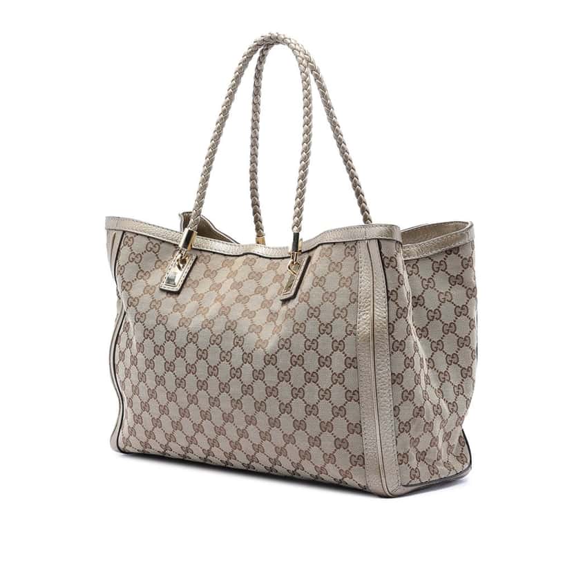 Gucci Medium GG Canvas Bella Tote Beige Very good condition - Back View