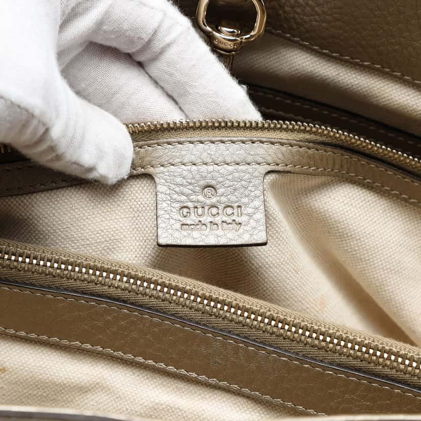 Gucci Medium GG Canvas Bella Tote Beige Very good condition - Box View