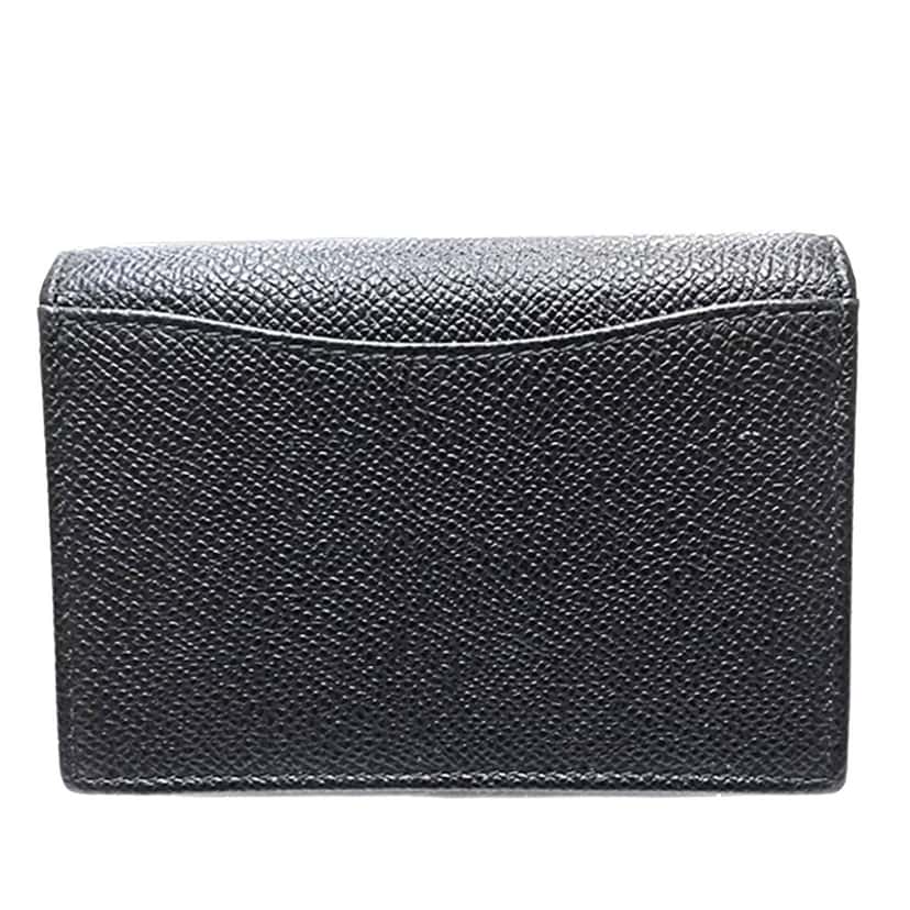 Bvlgari Grained Calfskin Bvlgari Bvlgari Man Business Card Holder Black Leather Very good condition - Back View
