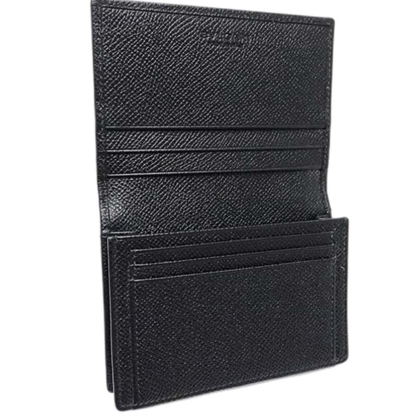 Bvlgari Grained Calfskin Bvlgari Bvlgari Man Business Card Holder Black Leather Very good condition - Inside View
